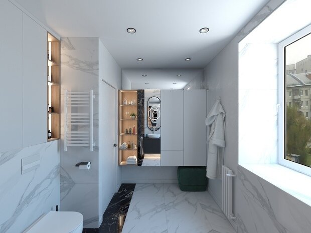 Фото из портфолио Проект ванной комнаты – фотографии дизайна интерьеров на INMYROOM