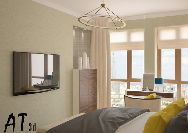 Фото из портфолио Визуализация спальни – фотографии дизайна интерьеров на INMYROOM