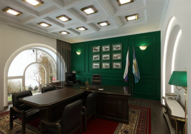 Фото из портфолио Кабинет руководителя компании МРСКЮГА – фотографии дизайна интерьеров на INMYROOM