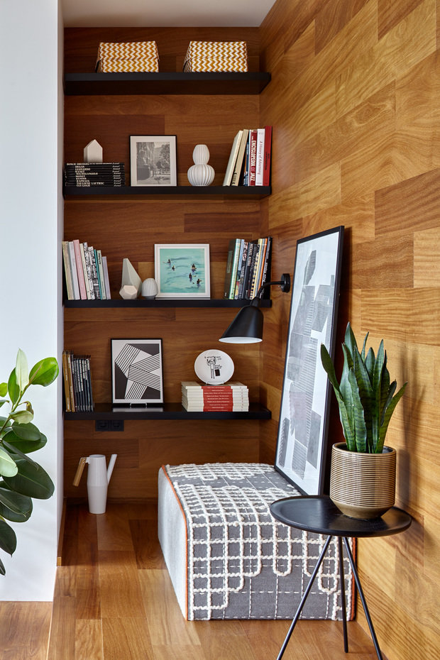 Фотография: Мебель и свет в стиле Скандинавский, Эко, Современный, Квартира, Проект недели, Москва, Монолитный дом, 3 комнаты, Более 90 метров, Альбина Шорина, Георгий Козлов, Domestic Studio – фото на INMYROOM