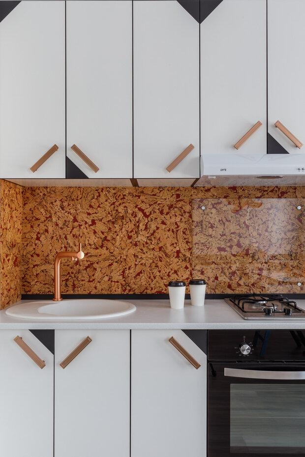 Фотография: Кухня и столовая в стиле Скандинавский, Современный, Эклектика, Малогабаритная квартира, Квартира, Студия, Проект недели, Краснодар, Монолитный дом, до 40 метров, Алена Щербинина – фото на INMYROOM