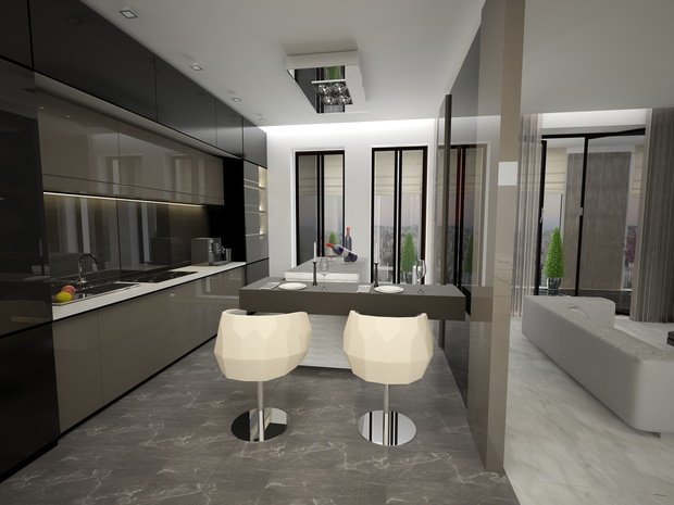 Фото из портфолио Квартира 150 кв.м – фотографии дизайна интерьеров на INMYROOM