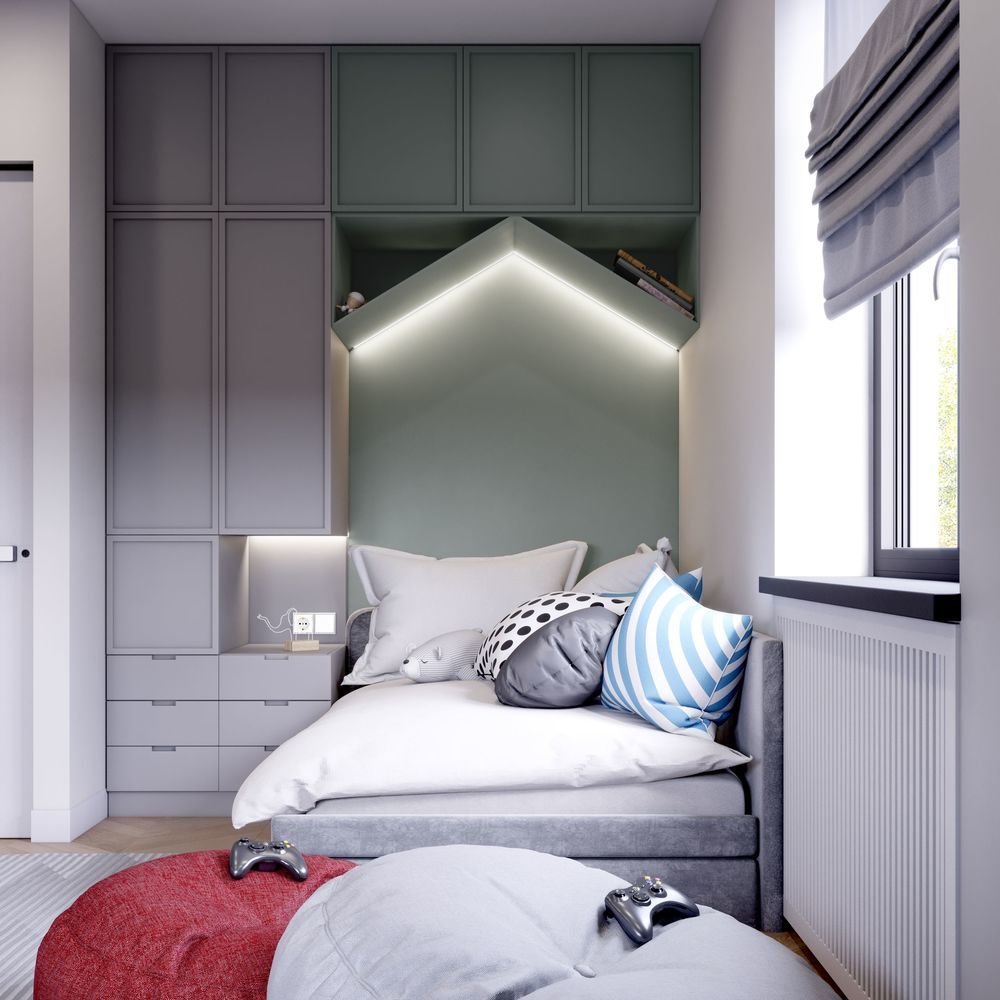 Фотография: Детская в стиле Современный, Дом, Украина, Проект дня, Ирпень, Таунхаус, 4 и больше, Более 90 метров, Quader Architecture – фото на INMYROOM