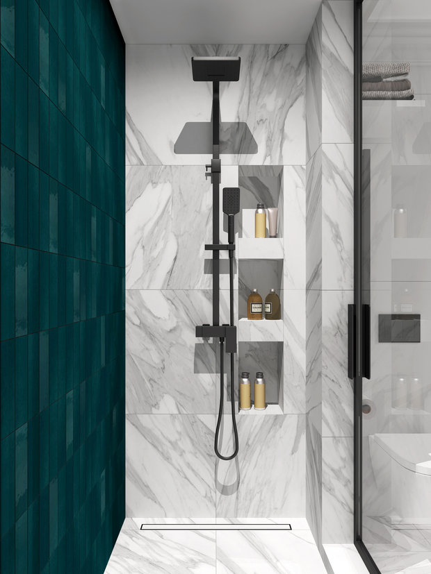 Фотография: Ванная в стиле Скандинавский, Современный, Минимализм, Квартира, Проект недели, Санкт-Петербург, Кирпичный дом, 3 комнаты, 40-60 метров, Bobo.space – фото на INMYROOM