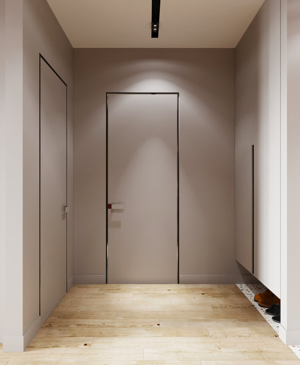 Фотография: Прихожая в стиле Современный, Минимализм, Квартира, Проект недели, Новосибирск, студия Mango, 2 комнаты, 40-60 метров, Мария Малышкина – фото на INMYROOM