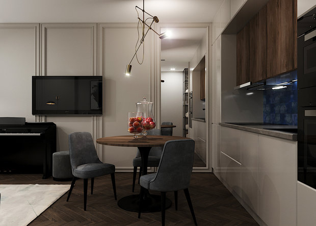 Фото из портфолио Дизайн квартиры Art Plaza – фотографии дизайна интерьеров на INMYROOM