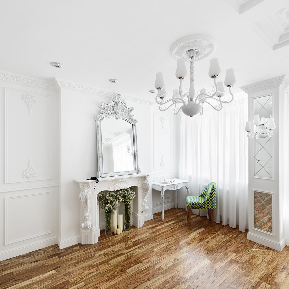 Фотография: Спальня в стиле , Квартира, Цвет в интерьере, Дома и квартиры, Белый, Проект недели – фото на INMYROOM