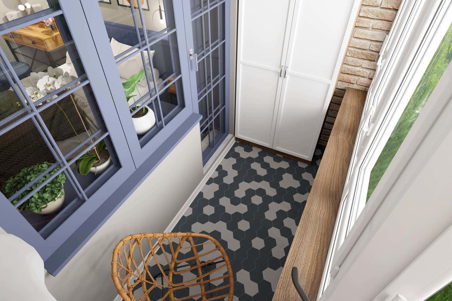 Фото из портфолио Трехкомнатная квартира 78 м2 в современном стиле, в доме серии П-44 – фотографии дизайна интерьеров на INMYROOM Фото из портфолио Трехкомнатная квартира 78 м2 в современном стиле, в доме серии П-44 – фотографии дизайна интерьеров на INMYROOM