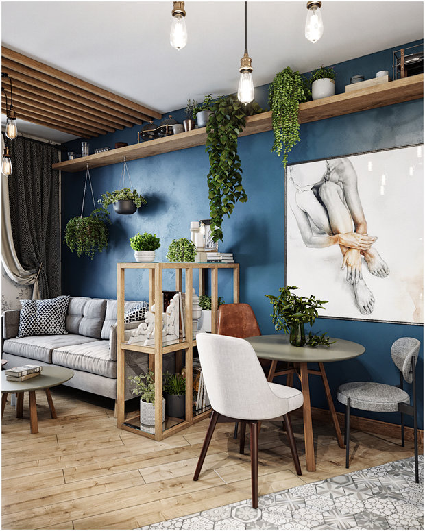 Фотография: Кухня и столовая в стиле Лофт, Эко, Современный, Квартира, Студия, Проект недели, Макс Жуков, ToTaste Studio, Монолитный дом, до 40 метров – фото на INMYROOM