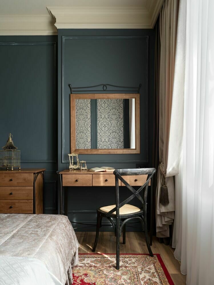 Фотография: Спальня в стиле Классический, Эклектика, Винтажный, Квартира, Проект дня, Калининград, 1 комната, 40-60 метров, Анна Миклашевская – фото на INMYROOM