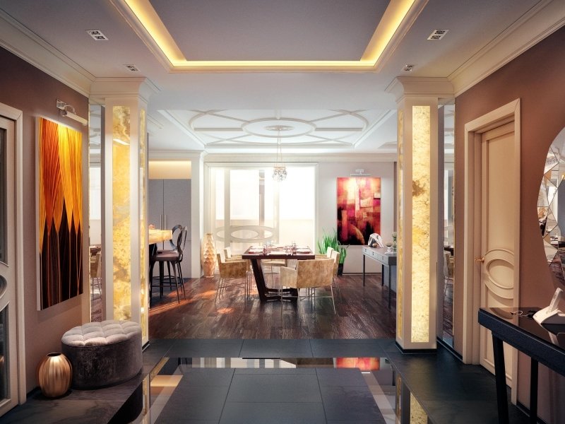 Фото из портфолио Дизайн интерьера объединенной гостиной и кухни – фотографии дизайна интерьеров на INMYROOM