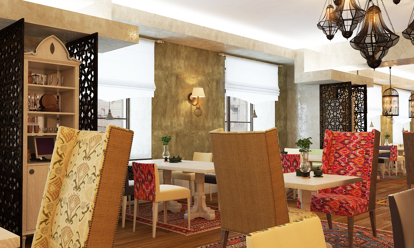 Фото из портфолио Ресторан восточной кухни – фотографии дизайна интерьеров на INMYROOM Фото из портфолио Ресторан восточной кухни – фотографии дизайна интерьеров на INMYROOM