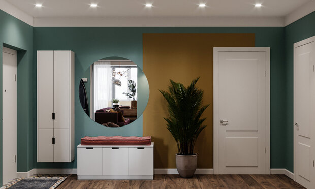 Фотография: Прихожая в стиле Современный, Эклектика, Квартира, Проект недели, Санкт-Петербург, 3 комнаты, Более 90 метров, VizDiz, Илона Ореховская – фото на INMYROOM