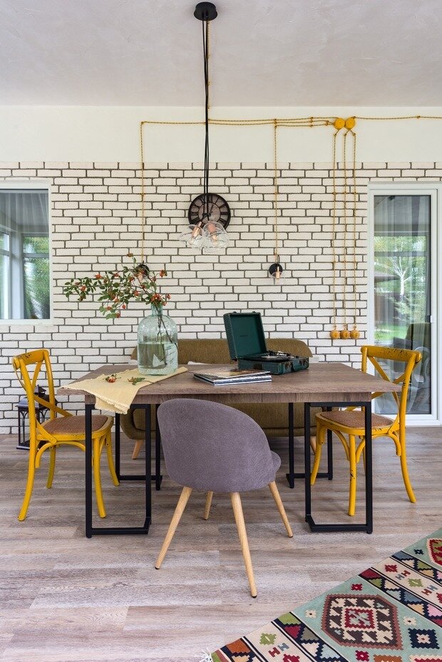 Фотография: Терраса в стиле Скандинавский, Современный, Винтажный, Проект недели, Дом и дача, Новая Москва, Таунхаус, Блочный дом, 4 и больше, Более 90 метров, Pegasova Design, Елена Пегасова – фото на INMYROOM