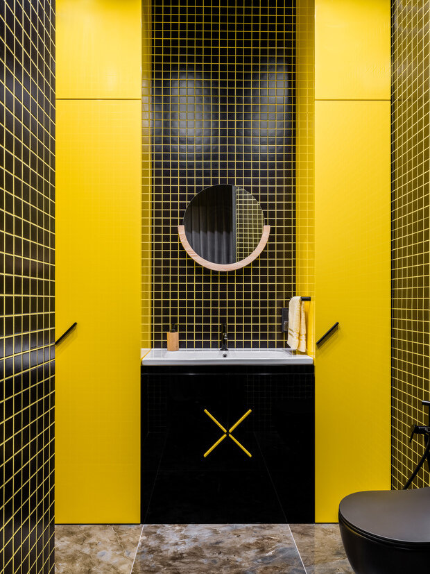 Фотография: Ванная в стиле Современный, Эклектика, Лофт, Проект недели, Дом и дача, Новая Москва, Московская область, Таунхаус, 4 и больше, Более 90 метров, Инна Кулаченко – фото на INMYROOM
