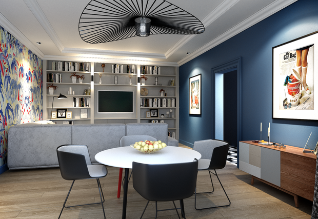 Фото из портфолио Трехкомнатная квартира для молодой семьи в современном стиле с элементами поп-арта – фотографии дизайна интерьеров на INMYROOM