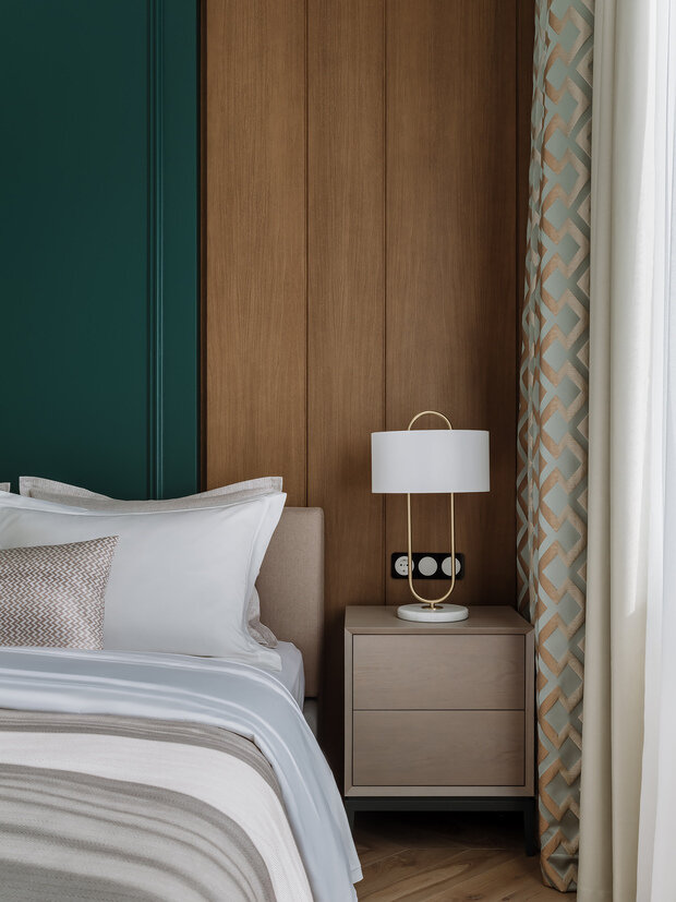 Фотография: Спальня в стиле Классический, Современный, Квартира, Проект недели, Москва, 2 комнаты, 40-60 метров, Андрей Некрасов – фото на INMYROOM