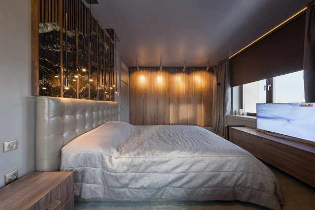 Фотография: Спальня в стиле Лофт, Современный, Квартира, Дома и квартиры, Проект недели, Москва – фото на INMYROOM