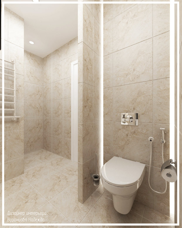 Фото из портфолио Светлая квартира 75 кв.м. – фотографии дизайна интерьеров на INMYROOM