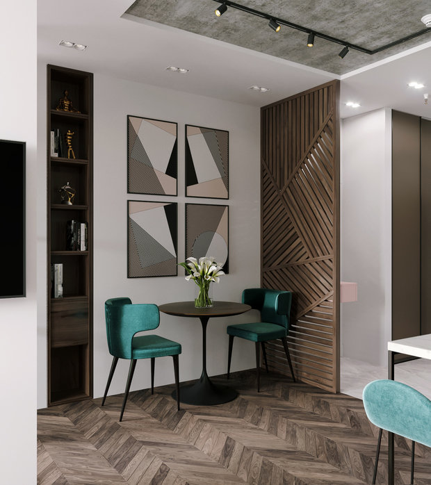 Фото из портфолио Квартира 40 м2 для девушки в ЖК Лайнер – фотографии дизайна интерьеров на INMYROOM