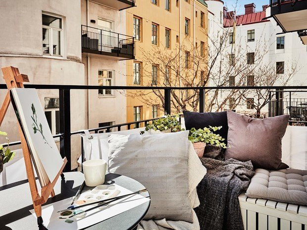 Фотография: Балкон в стиле Скандинавский, Квартира, Советы – фото на INMYROOM