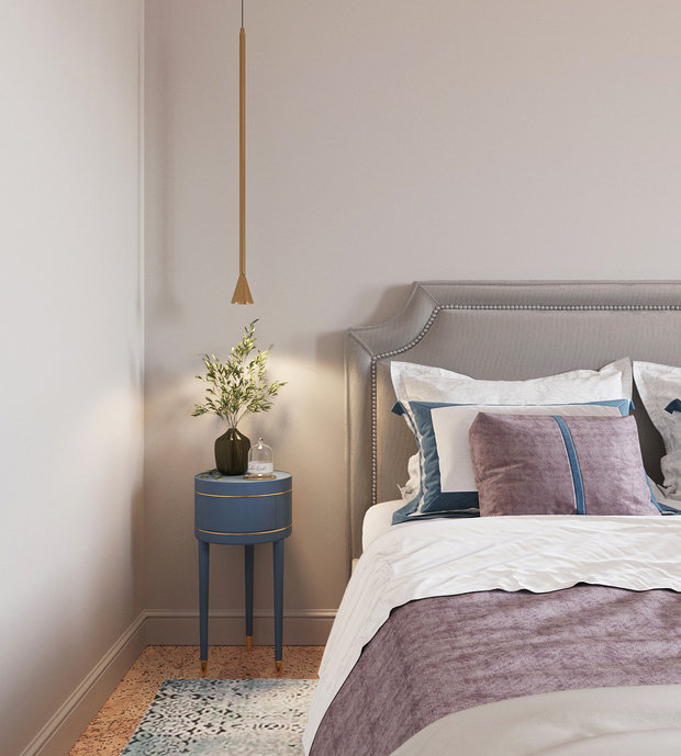 Визуализация интерьера спальни в современном стиле