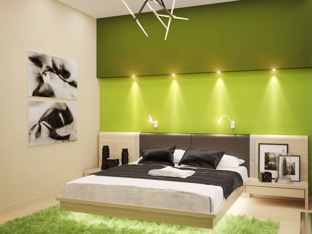 Фото из портфолио Футуристичный минимализм - смелый интерьер для спальни – фотографии дизайна интерьеров на INMYROOM