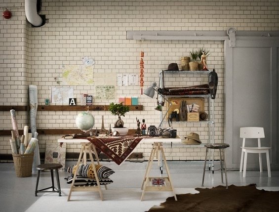 Фотография: Кабинет в стиле Скандинавский, Интерьер комнат – фото на INMYROOM Фотография: Кабинет в стиле Скандинавский, Интерьер комнат – фото на INMYROOM