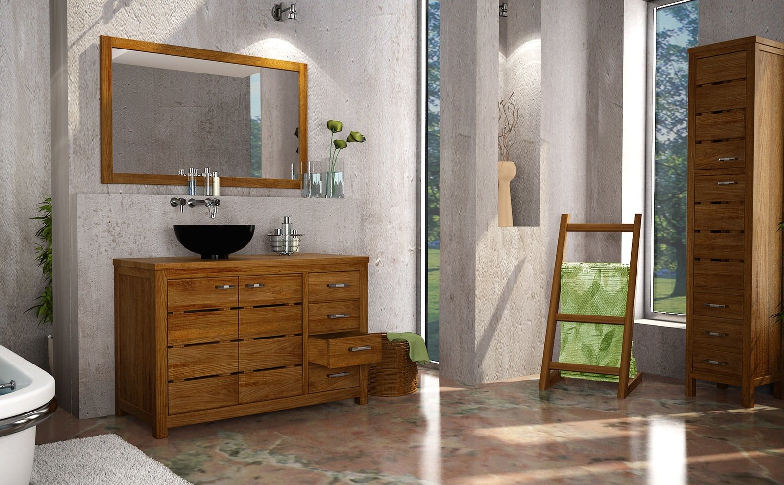 Фотография: Ванная в стиле Прованс и Кантри, Современный, Интерьер комнат, Teak House, Эко – фото на INMYROOM Фотография: Ванная в стиле Прованс и Кантри, Современный, Интерьер комнат, Teak House, Эко – фото на INMYROOM