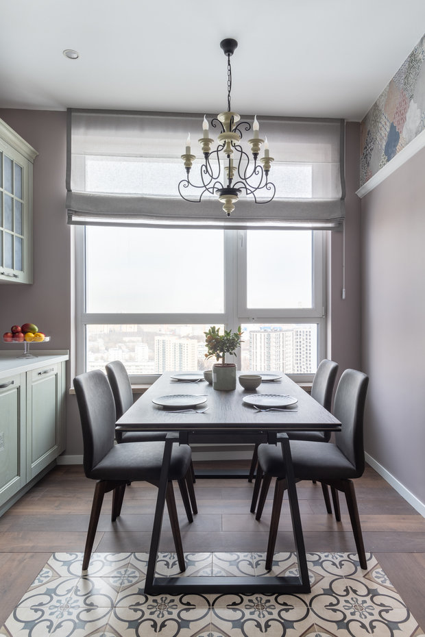 Фотография: Кухня и столовая в стиле Прованс и Кантри, Современный, Квартира, Проект недели, Москва, 3 комнаты, Более 90 метров, Sella Interior and Design, Светлана Цисвилер – фото на INMYROOM
