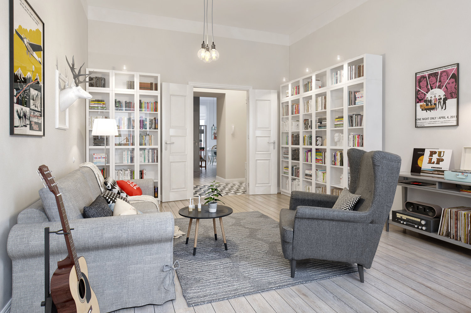 Фотография: Гостиная в стиле Скандинавский, Квартира, Дома и квартиры, Проект недели – фото на INMYROOM Фотография: Гостиная в стиле Скандинавский, Квартира, Дома и квартиры, Проект недели – фото на INMYROOM