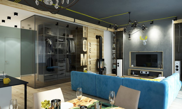 Фото из портфолио лофт гостиной – фотографии дизайна интерьеров на INMYROOM