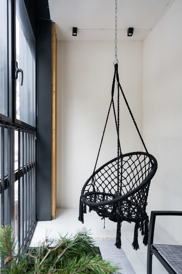 Фотография: Балкон в стиле Современный, Проект дня, 2 комнаты, 40-60 метров, Сестрорецк, Ирина Жарина – фото на INMYROOM