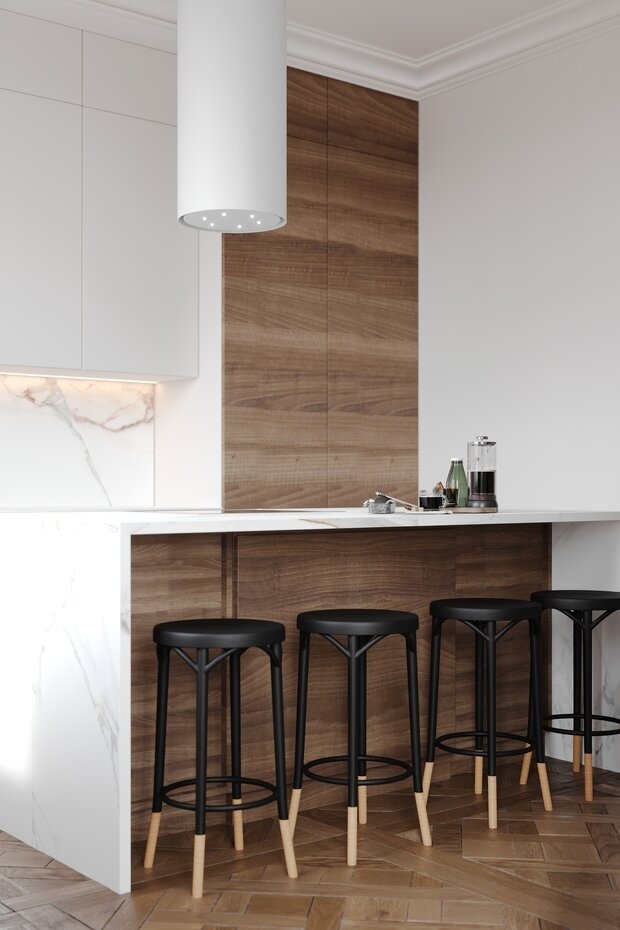 Фото из портфолио Гостиная. Кухня. Ванная. Duderhof Club – фотографии дизайна интерьеров на INMYROOM