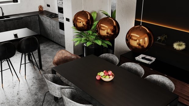 Фото из портфолио Жилой дом в Москве 240 m2 – фотографии дизайна интерьеров на INMYROOM