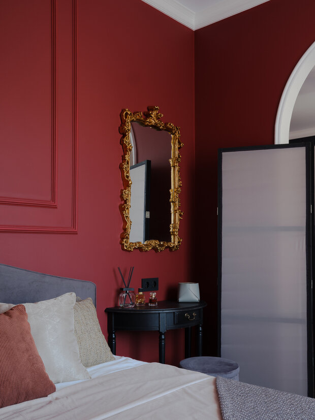 Фотография: Спальня в стиле Классический, Современный, Квартира, Проект дня, Сталинка, Кирпичный дом, 4 и больше, 60-90 метров, Санкт-Петербруг – фото на INMYROOM