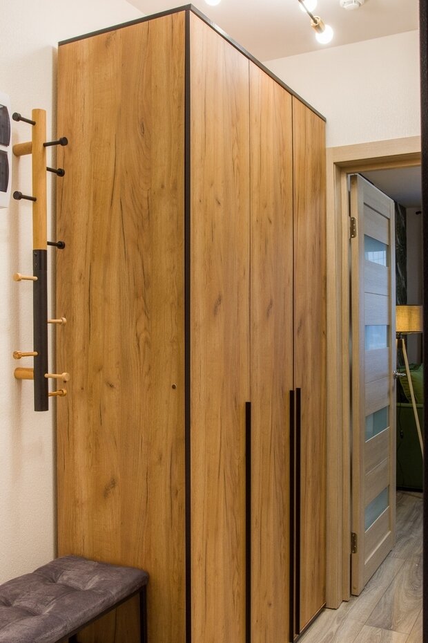 Фотография: Прихожая в стиле Скандинавский, Современный, Восточный, Малогабаритная квартира, Квартира, Студия, Проект недели, Санкт-Петербург, до 40 метров, Анна Посохова, Ольга Трехонина – фото на INMYROOM