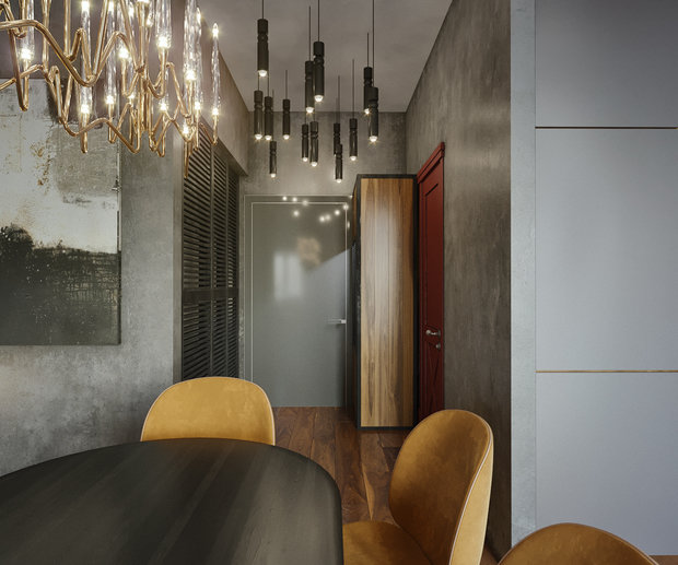Фото из портфолио Студия в ЖК Реформ – фотографии дизайна интерьеров на INMYROOM