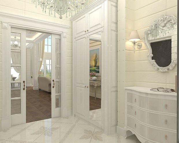 Фото из портфолио Загородный дом оформленный в стиле современной классики – фотографии дизайна интерьеров на INMYROOM