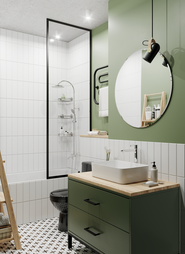 Фото из портфолио Однокомнатная квартира 39м2 – фотографии дизайна интерьеров на INMYROOM