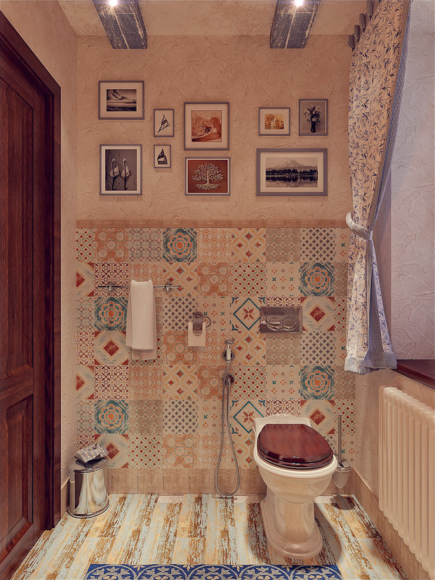 Фотография: Ванная в стиле Прованс и Кантри – фото на InMyRoom.ru