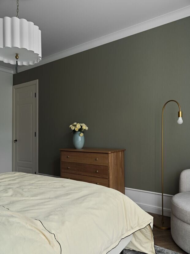 Фотография: Спальня в стиле Современный, Квартира, Проект дня, Новосибирск, Сталинка, 3 комнаты, 60-90 метров, ремонт сталинки, дизайн кухни в сталинке, современный/скандинавский, фото интерьера, дизайн интерьера фото, фото кухни, Анастасия Рыбина, Елена Дьяконова – фото на INMYROOM