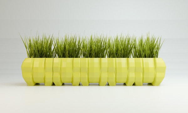 Фото из портфолио Кашпо "caterpillar"  – фотографии дизайна интерьеров на InMyRoom.ru
