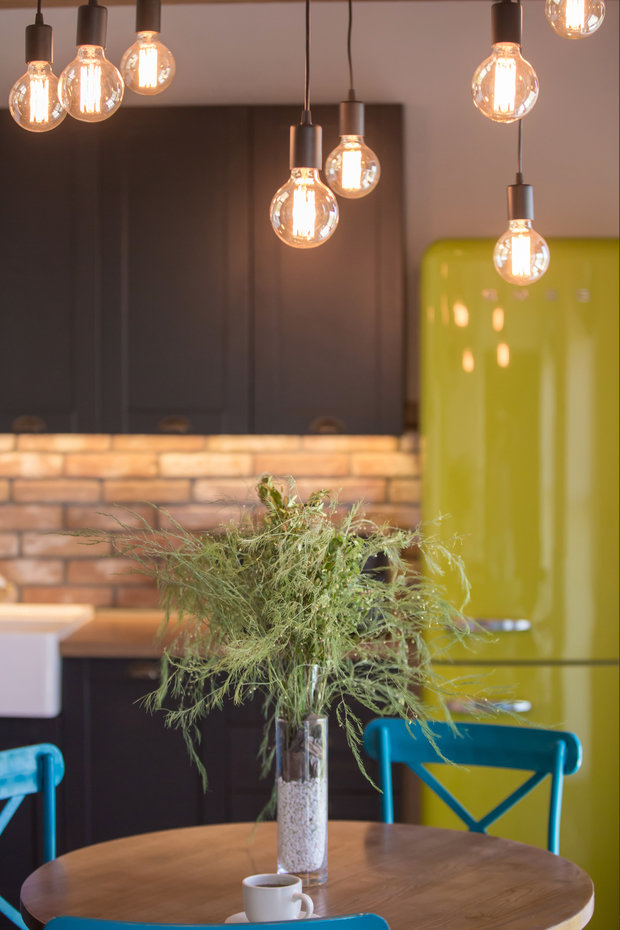 Фотография: Кухня и столовая в стиле Лофт, Квартира, Украина, Проект недели, Монолитный дом, 3 комнаты, 60-90 метров, Роман Луценко, Днепр – фото на INMYROOM