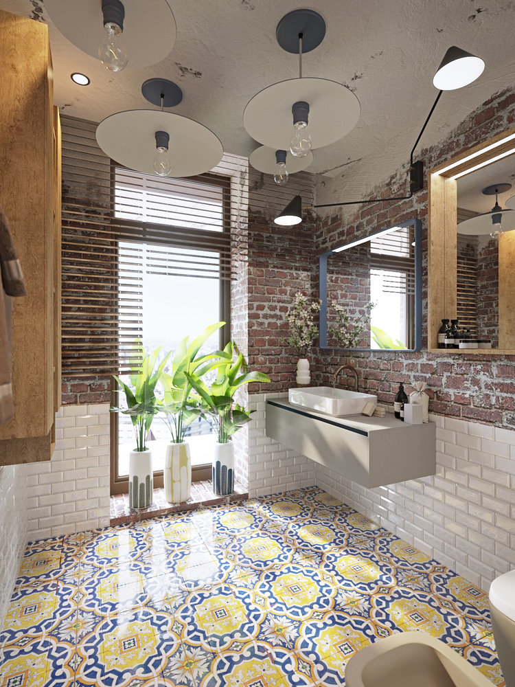 Фотография: Ванная в стиле Лофт, Эклектика, Проект недели, Подмосковье, Таунхаус, Дарья Василькова – фото на INMYROOM Фотография: Ванная в стиле Лофт, Эклектика, Проект недели, Подмосковье, Таунхаус, Дарья Василькова – фото на INMYROOM