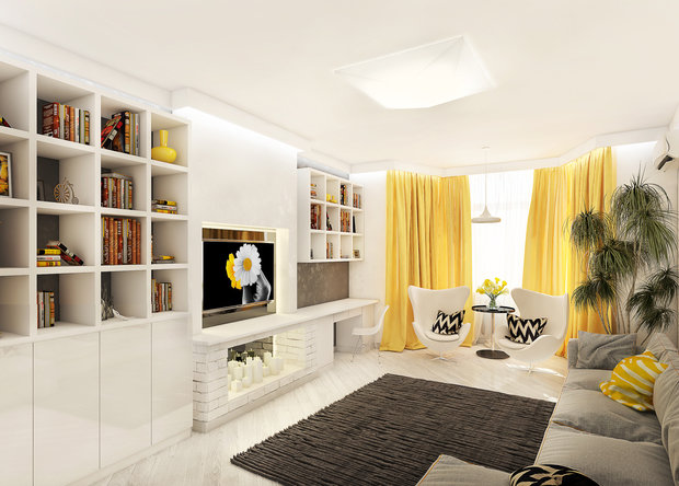 Фото из портфолио Дизайн интерьера квартиры. Киев. 2014 – фотографии дизайна интерьеров на INMYROOM