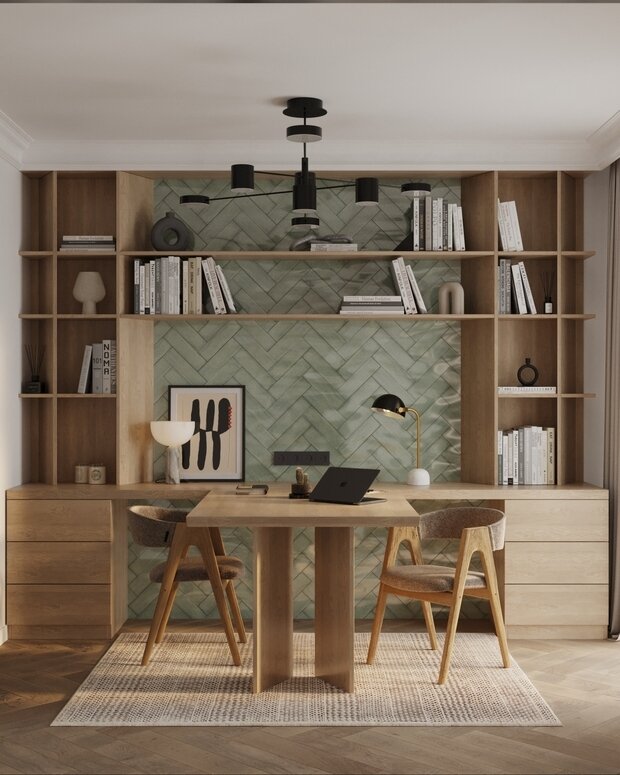 Фотография: Кабинет в стиле Современный, Эклектика, Винтажный, Проект дня – фото на INMYROOM