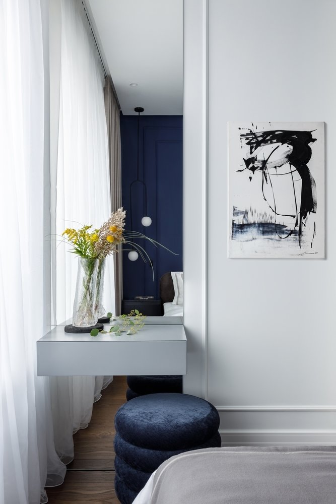 Фотография: Спальня в стиле Современный, Квартира, Проект недели, Москва, 2 комнаты, 40-60 метров, Icon Interiors, Инга Моисеева – фото на INMYROOM Фотография: Спальня в стиле Современный, Квартира, Проект недели, Москва, 2 комнаты, 40-60 метров, Icon Interiors, Инга Моисеева – фото на INMYROOM