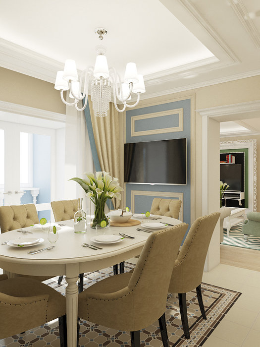 Фото из портфолио Квартира в современной классике в городе Екатеринбурге – фотографии дизайна интерьеров на INMYROOM