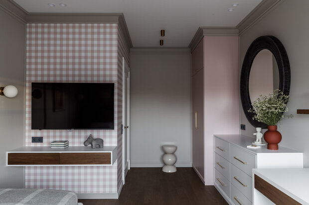 Фотография: Детская в стиле Современный, Эклектика, Квартира, Проект дня, 3 комнаты, Более 90 метров, Тюмень, современный с элементами лофта, эклектика с элементами классики, Анна Селиванова – фото на INMYROOM